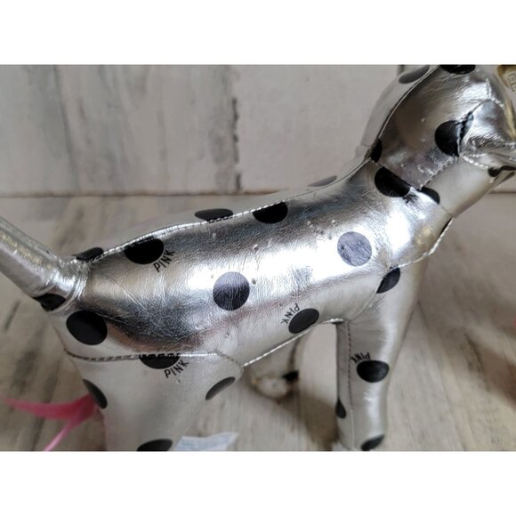 Victoria's Secret metallic gold dog plush set decor collectible polka dot - Picture 3 of 10